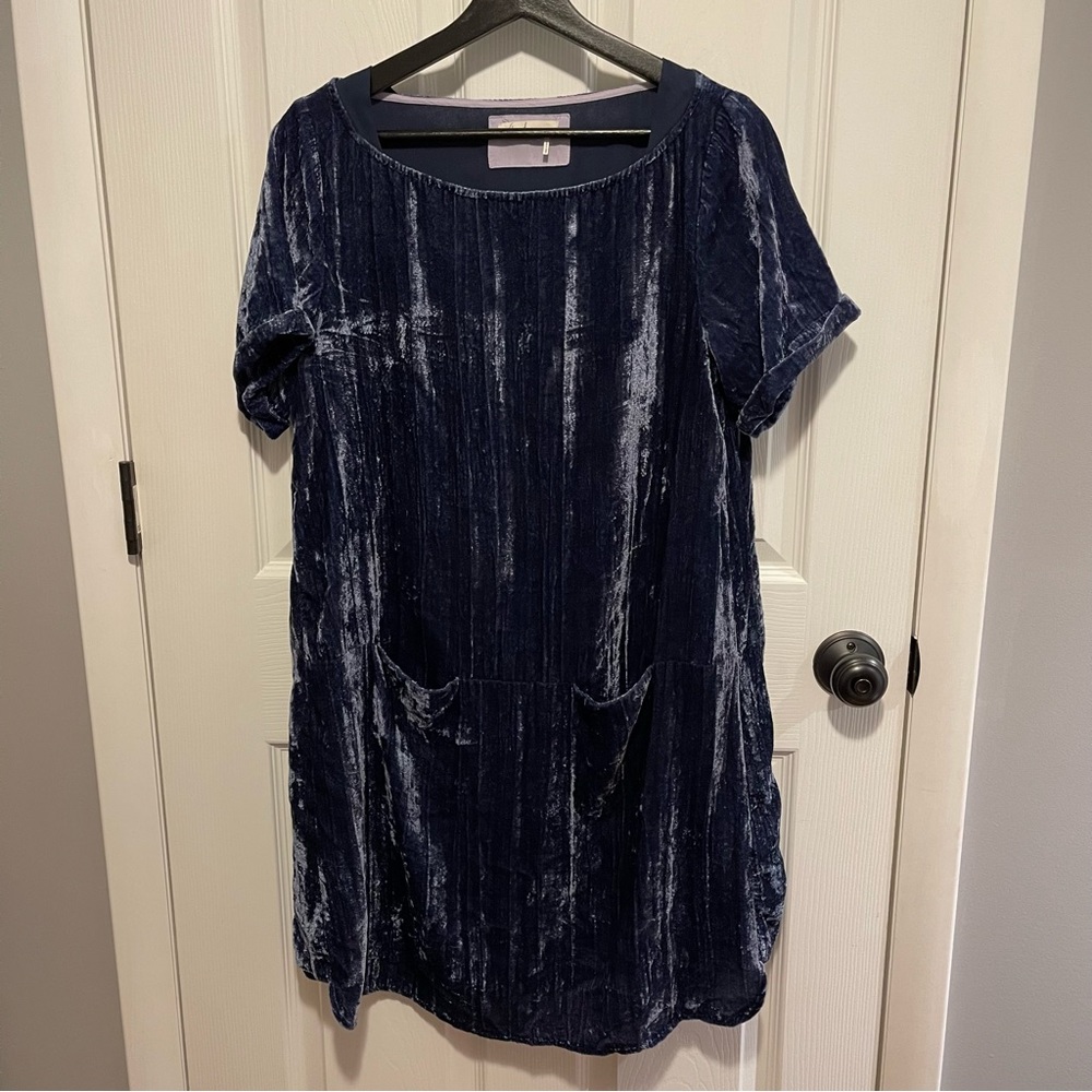 Anthro Velvet Dress